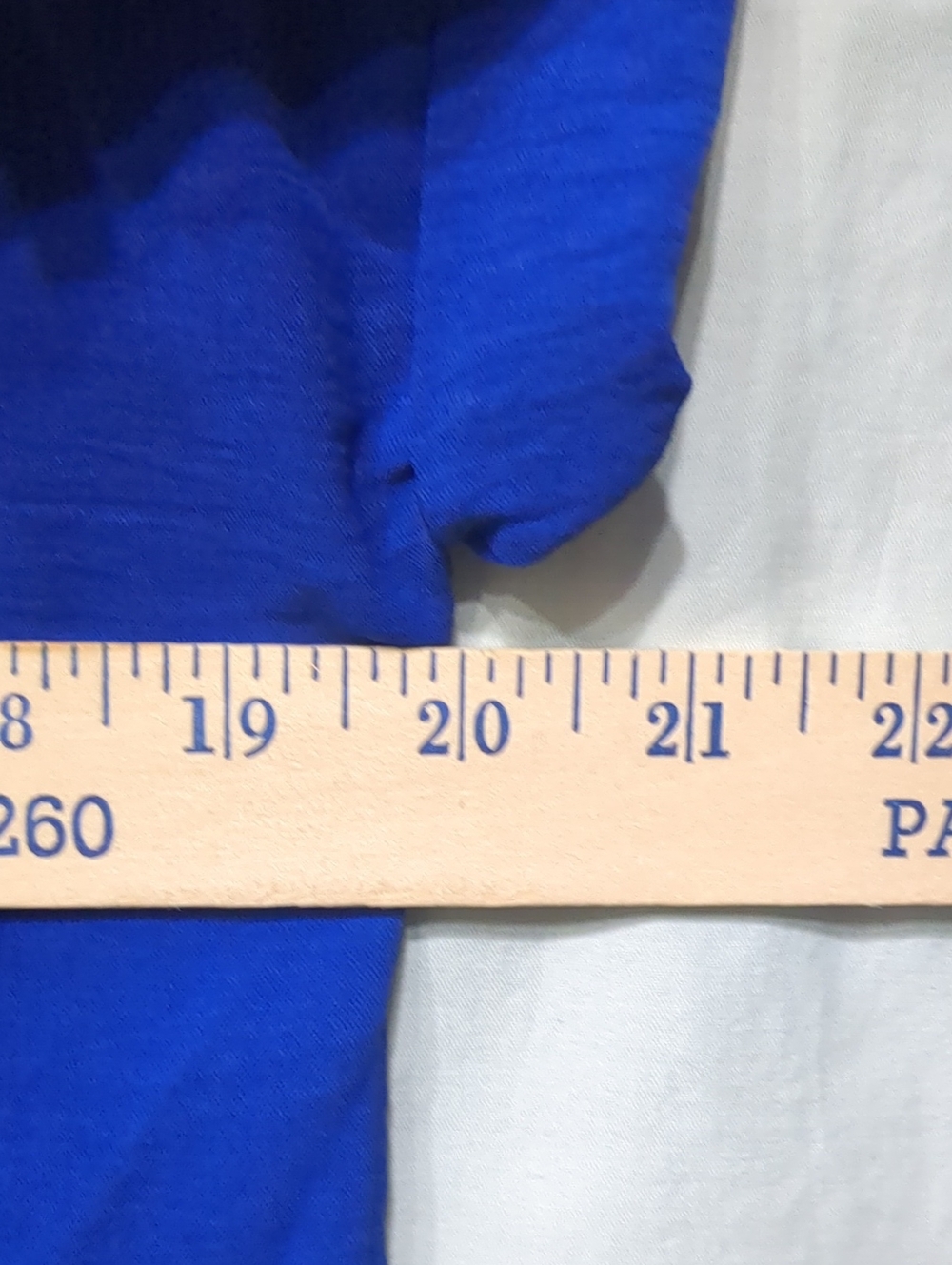 Calvin Klein Short Sleeve Button-Front Blouse — Cobalt Blue NWT - Picture 5 of 6